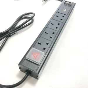 Internet Standard Socket Power Outlet Power Unit Strip Rack UK Mounted ABS 19 Inch Desktop Power Socket