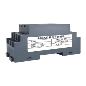 Isolated DIN Rail 3-wire Potentiometer to 0-10V 4-20mA Signal Conditioner Ohm to DC Signal Converter Module 0.2% F.S. 24VDC IP65