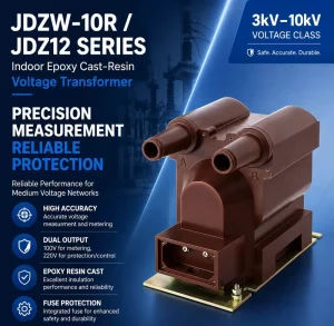 JDZ12 10R 6R 3R 10kV Epoxy Resin Voltage Transformer for Switchgear Project Configuration Engineering Selection