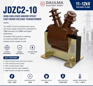 JDZC2-10 Voltage Transformer for Metering and Protection in 12kV Switchgear