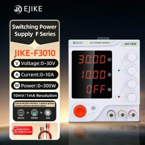 JIKE F3010 Adjustable DC Power Supply 30V 10A 300W Low Ripple 4 Digit Variable Switching Regulated Source Industry Use High