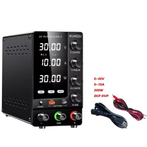 KUAIQU SPS C3010S 30V 10A 300w DC POWER SUPPLY Adjustable Short Circuit Killer Tabletop Voltage Regulator Power Supplier OCP OVP