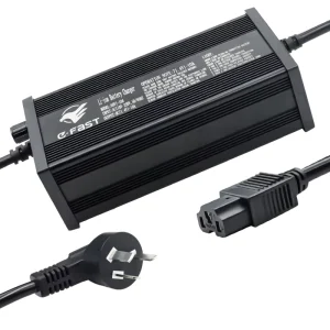 LCD Automatic Charging Lift Car Battery Charger Smart 48V 15A Current Adjustable Battery Charger for LiFePO4 Lithium Battery