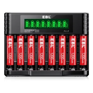 LCD Display 1.2V AA AAA NIMH Rechargeable Smart Lithium Multifunction USB Fast Portable Charger With 1.5V Batteries