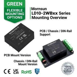 LD10-2WB24 10W 24V 0.42A DC Power Supply AC to DC Converter Wide Input 81% Efficiency Air Cooling