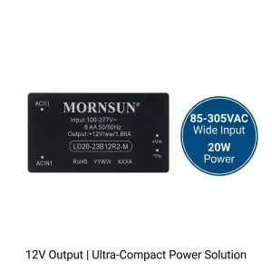 LD20-23B24R2-M 21.6W 24V 0.9A 24V DC Power Supply AC to DC Converter DIN Rail Module 4000VAC Isolation -40~+90
