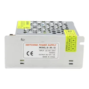 LED Driver Long Strip 12V 3A 36W Switching Power Supply Single Output for LED Strip Light
