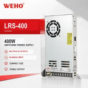 LED Lighting Power Supply 400W 12V 15V 24V 48V AC to DC Industrial SMPS Power Supplies LRS 400 3 Years Warranty Transformer