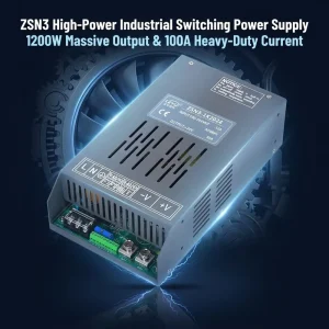 LEYU ZSN3-1K2024 24V 50A 1200W AC to DC Adjustable V-ADJ/A-ADJ Switching Power Supply for Industrial Laser Cutter