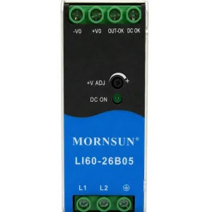 LI60 26B12 60W 12V 5A Ultra Wide Input 60Hz DIN Rail Slim Industrial AC DC Switching Single Power Supply
