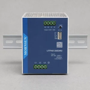 LITF960-26B48R2 960W 48V DC 20A Single Phase DIN Rail Power Supply 95.5% Efficiency Industrial Grade 200% Peak Power