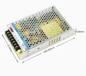 LM100 10Cxx Series 100W Triple Output AC DC Enclosed Switching Power Supply High Efficiency 84% 85% 3 Year Warranty