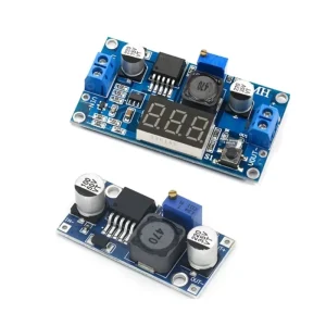 LM2596 BUCK 3A DC DC Voltage Adjustable Step Down Voltage Regulator Module for Computer with Blue LED Voltmeter