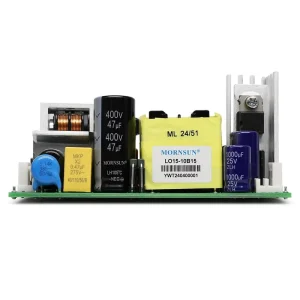 LO15-10B15 15W AC DC 85-264VAC/100-370VDC Input Open Frame Power Supply 15V 1A 80% Efficiency Industrial SMPS