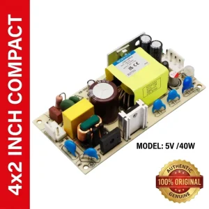 LO45-20B05-M 40W 5V8A Single Open Frame Switching PSU 4000V Isolation Wide Input Office Automation Control Equipment