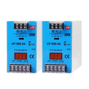 LP-300-24 DIN Rail Mounting 300W 24V DC LED Display Industrial AC-DC Switching Power Supply with Single Output 220V Input