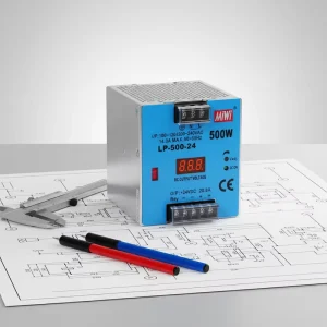 LP 500 24 Digital Display Metal Case DIN Rail 110V 220V AC to 24VDC 500W AC DC Switching Power Supply