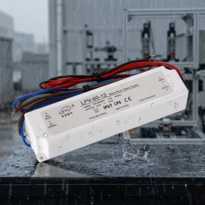 LPV 60 24 Meanwell 60W 24V 2.5A IP67 Waterproof LED Driver Constant Voltage Switching Power Supply AC DC