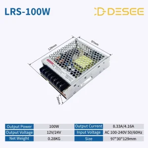 LRS-100W-12V AC-DC Ultra-Thin Equipment Switching Power Supply with BIS