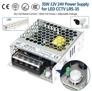 LRS 35 12 36W 12V 3A Switching Power Supply AC DC LED Driver Industrial Transformer 85 264V