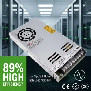 LRS 350 12/24/36/48V Single Output Switching Power Supply Industrial Enclosed AC DC High Efficiency Overload Protection