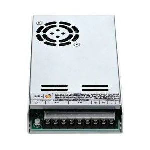 LRS 350W Ultra-Thin Quiet Power Supply with Overload Protection 12V/24V Regulated for Industrial Equipment and LED Strips