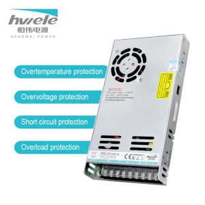 LRS-400W-12V Ultra-Thin 12V 33A LED Driver 350W DC Power Supply for Closed-Circuit TV Cameras, CE/RoHS