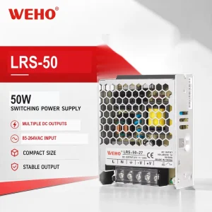 LRS-50-15 15V 3.4A 50W AC-DC Power Supply for Elevator Control Panels and Industrial Weighing Systems