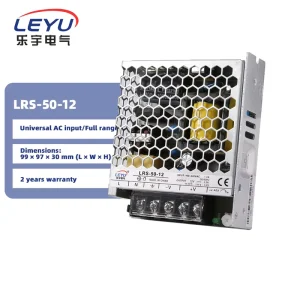 LRS 50 Single Output 110V 220V Ac to Dc 12V 24V 48V Switching Power Supply 50w 24V 2A Power Supply for Led Driver