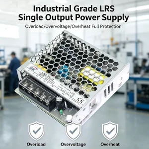 LRS 75 Single Output Adjustable AC 90 264V DC 12V 6.3A 89% Efficiency Switching Power Supply 2 Year Warranty ROHS