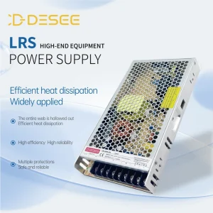 LRS Series 200W 12V AC DC Power Supply with BIS Switching 88% Efficiency for Industrial Machines and LED Lighting