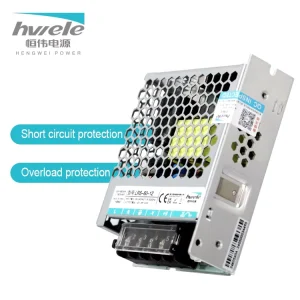 LRS Series 60W Industrial Grade Power Supply 12V 5.0A 24V 2.5A Efficient Ultra Thin CV Enclosed Industrial Grade