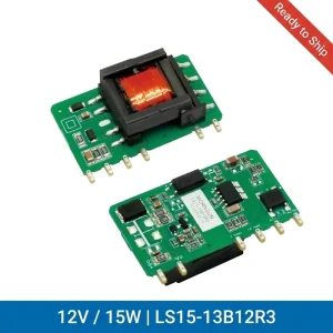 LS15-13B12R3 12V 1250mA Power Supply AC DC Converter Wide Input -40℃ to 85℃ High Efficiency SMPS Module