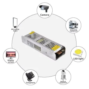 LSW 60W 12V 33.33A 400W LED Strip Switching Power Supply 10A Output 24V DC DC Single Output 110 220V Input 80% Efficiency