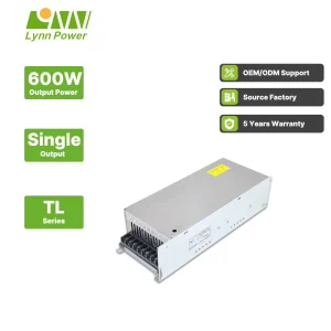 LYNN TONGLI TL 600S 24V 24V Single Output 25A 90 264V Input (Switchable) 85% Efficiency AC DC SMPS Power Supply Board Overload