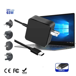 Laptop Charger 45W 65W Type-C Power Adapter With 1.8M Cable USB C Phone Wall Charger for ASUS Lenovo Xiaomi MacBook