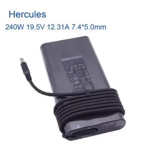 Laptop Charger Power GAN 4 Oval Shape 240W 19.5V 12.31A 7.4*5.0mm for De Precision 7520 7720 Alienware 15 R4 Adapter DA240PM180