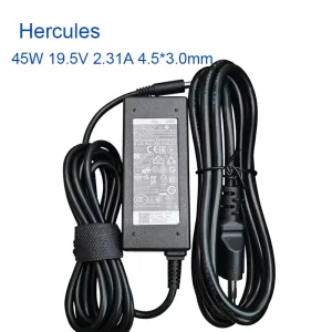 Laptop Charger Power Supply 45W 19.5V 2.31A 4.5*3.0mm LA45NM140 for Dell Latitude 7350 Inspiron 11-3147