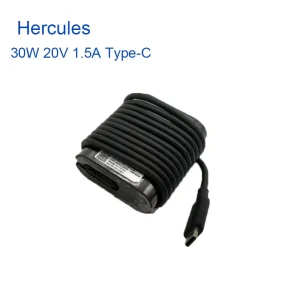 Laptop Charger Power Supply AC Adapter 30W 20V 1.5A Type C USB C HA30NM150 for De Latitude 7275 5175 7370 XPS 12 9250 DA30NM150