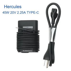Laptop Charger Power Supply AC Adapter 45W 20V 2.25A Type C USB C DA45NM170 for De XPS 9315 9310 9360 Latitude 14 3420 LA45NM150