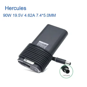 Laptop Charger Power Supply AC Adapter 90W 19.5V 4.62A 7.4*5.0mm 4.5*3.0mm Oval for Latitude 14 E7450 LA90PM130 6C3W2