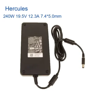 Laptop Charger Power Supply Adapter 240W 19.5V 12.3A 7.4*5.0mm for DE Alienware M15 M17x M18x Precision 7720 GA240PE1-00 F4XHP