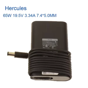 Laptop Charger Power Supply Oval AC Adapter 65W 19.5V 3.34A 7.4*5.0MM for De Latitude 14 3450 E5450 E5250 E7470 LA65NM130 JNKWD
