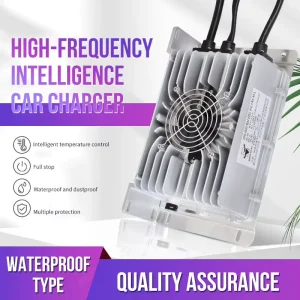 Lead-acid Battery Charger 12V40A Input Short Circuit Protection for Electric Tools Golf Carts Fully Sealed Waterproof IP67