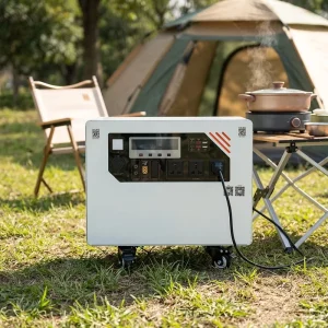 LiFePO4 Portable Power Station with UPS and Solar Panels for Home Outdoor Backup Power