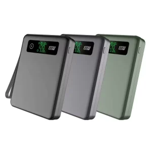 LiFePO4 Ultra Slim 62000mAh Power Bank with LED Display, PD 100W, Fast Charging, Portable Phone and Laptop Charger for Outdoor Camping