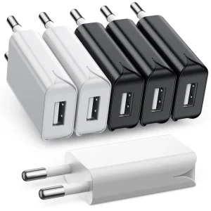 Light Phone Charger 5V 1 USB Wall Charger Safe Adapter US Plug In For Iphone Huawei Samsung