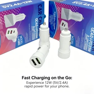 Long Distance Travel Essential USB Car Phone Charger Stable Car Fast Charging Vehicle Power Supply Car Charger