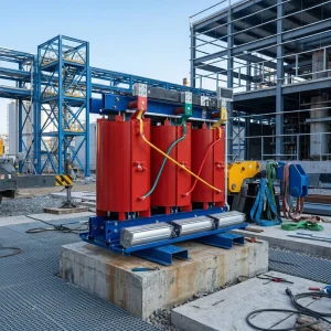 Low Noise 100kVA Cast Resin Dry Type Transformer IEC 60076 Pure Copper Fireproof Industrial Power Supply