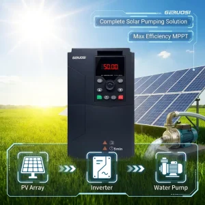 Low Price Solar Inverter VFD 5.5KW Solar Inverter That Converts DC Into AC Output 380V MPPT Water Pump Industry